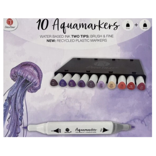 10 Marqueurs d'aquarelle