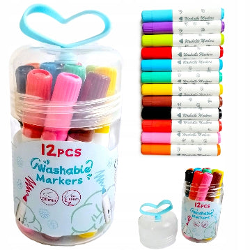 12 mini marqueur lavable