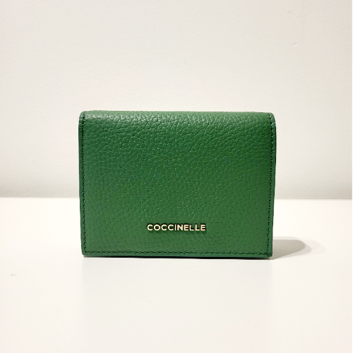 Porte-cartes en cuir Vert