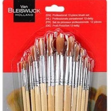 Set de pinceaux 12 pc arrondi