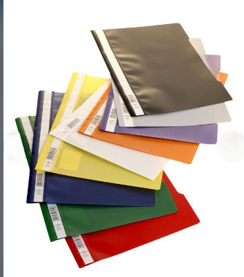 Chemise porte document A4 transparent & multicouleurs