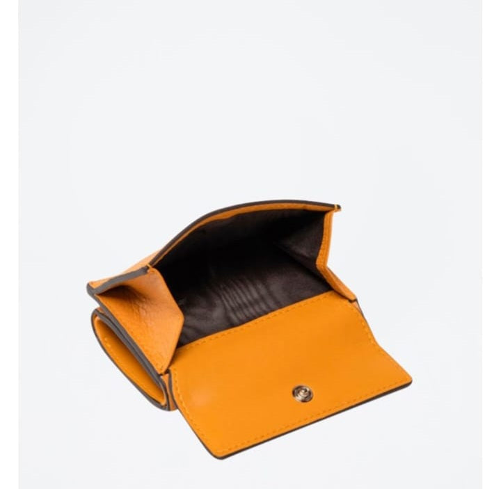 Portefeuille en cuir Orange