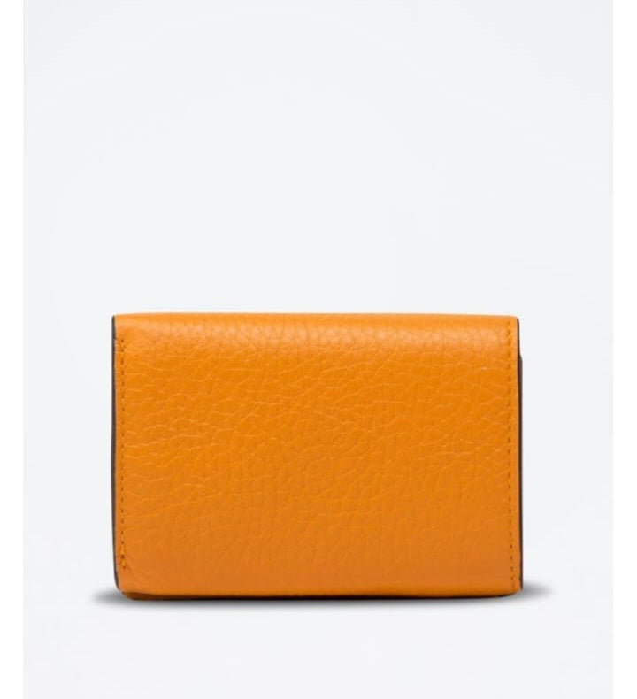 Portefeuille en cuir Orange