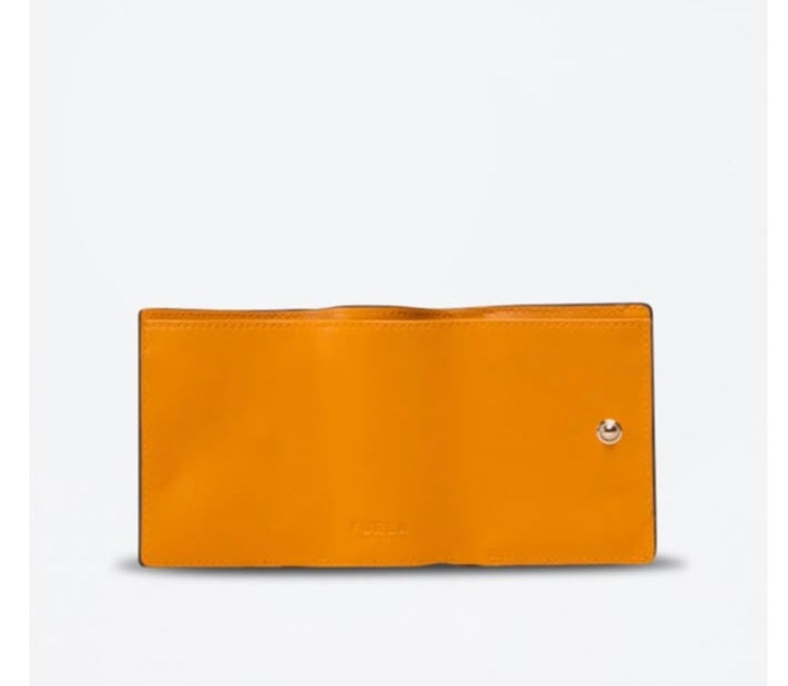 Portefeuille en cuir Orange