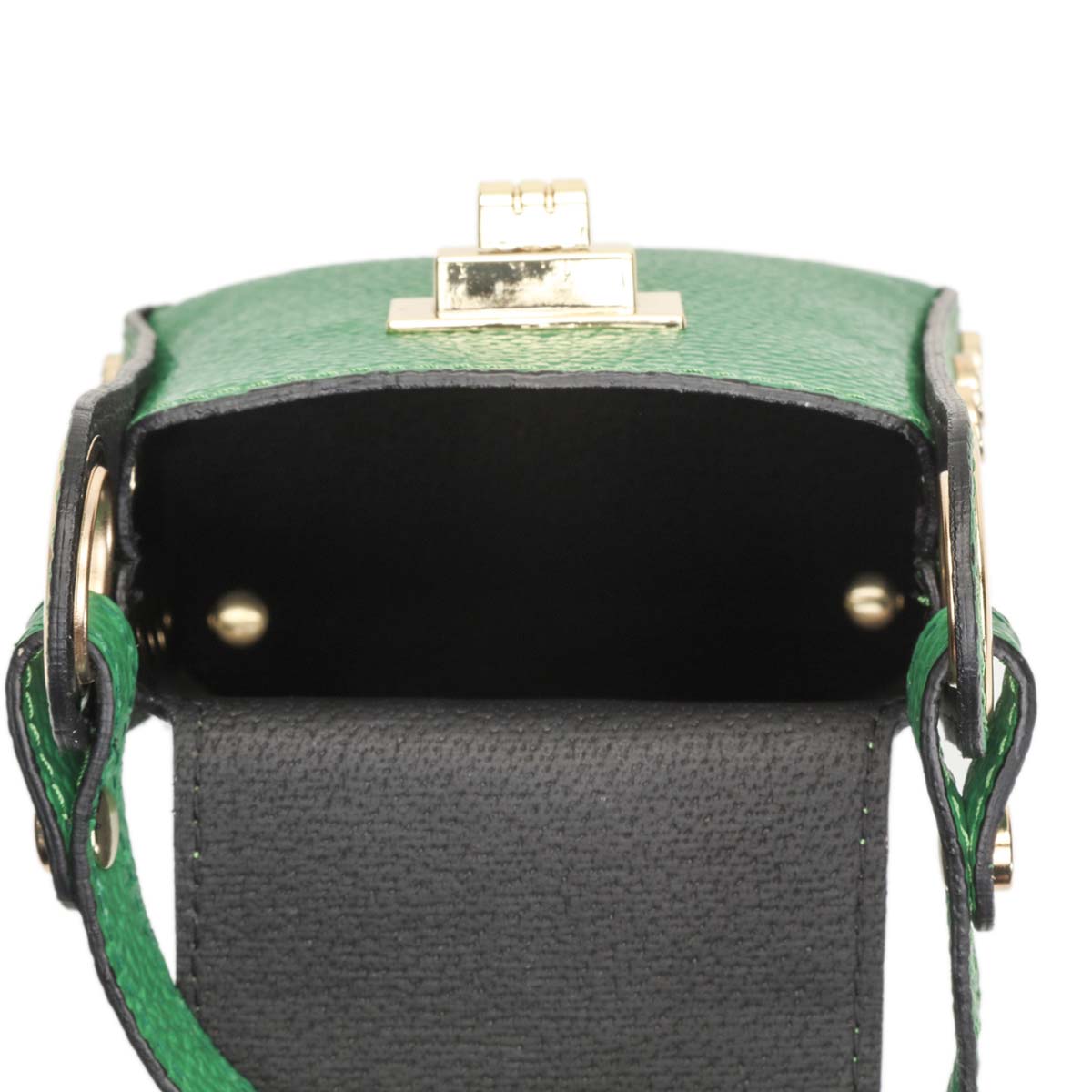 Pochette en cuir Vera vert