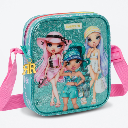 Sac bandoulière Rainbow Bleu