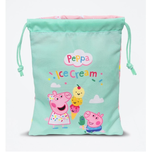 Sac à gouter Baby Peppa Pig Menthe et rose