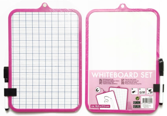 Set tableau blanc rose