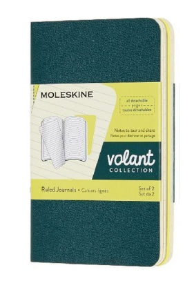 Carnets lignés 56 pages 6.5*10.5cm (Vert pepin et jaune citron)