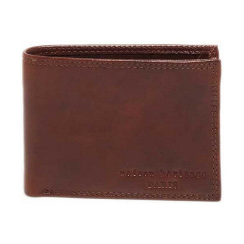 Portefeuille en cuir Camel PACO