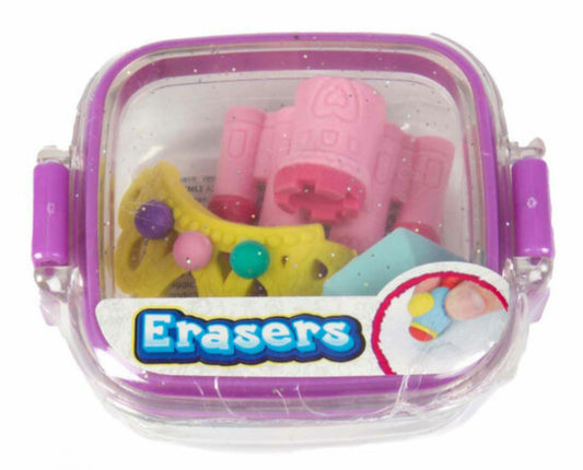 Gomme dans boîte de rangement mauve 4+