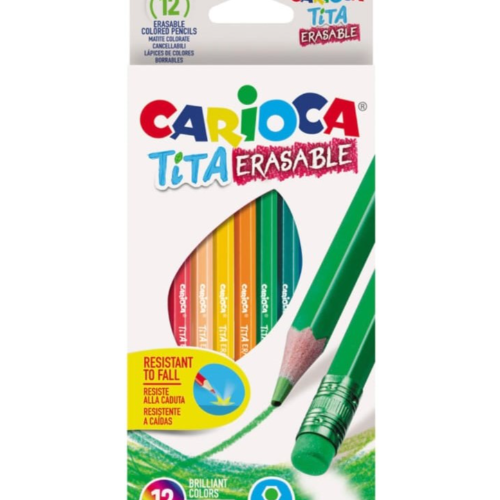 12 crayons de couleurs 3 mm avec gomme