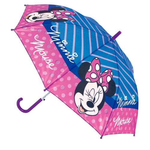 Parapluie Minnie Disney Rose et bleu