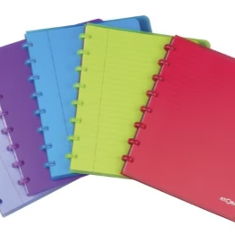 Cahier d'école Tutti Fruit Rings A4 à ligné 4x8 mm Rouge