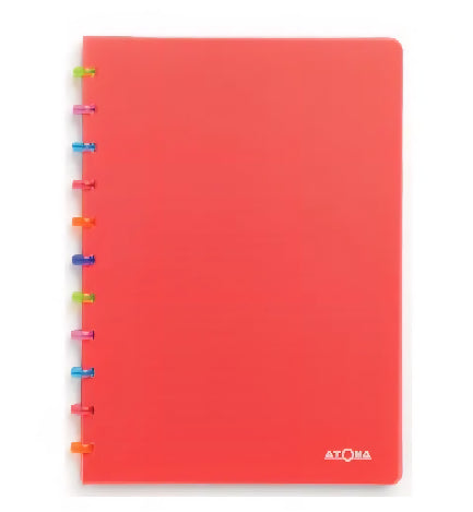 Cahier d'école Tutti Fruit Rings A4 à Quadrillé 4x8 mm Rouge
