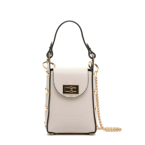 Sac à bandoulière en cuir Vera beige