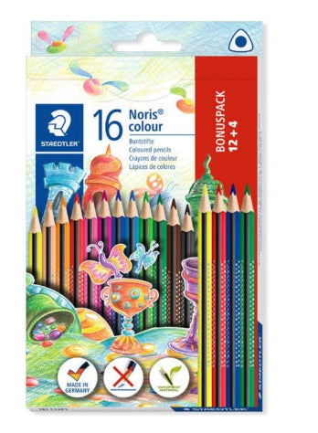 Crayons de couleur 12+4