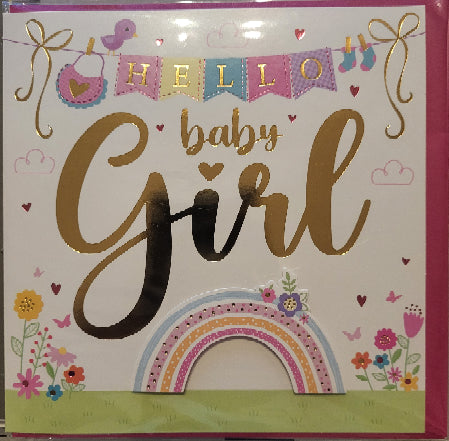 Carte de vœux baby girl