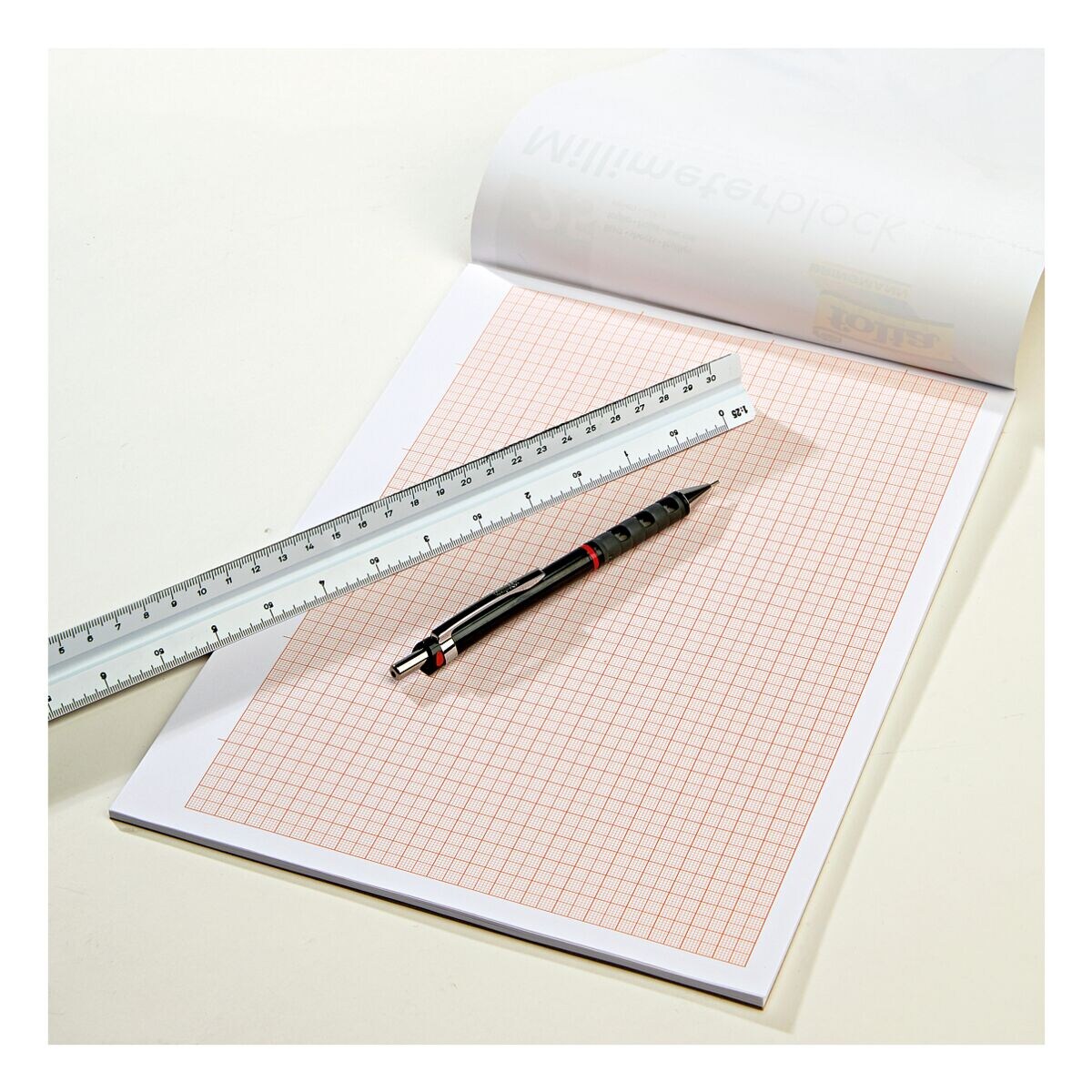 Papier millimétré A4 25 feuilles