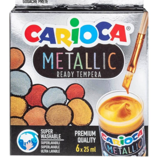 6 pot de peinture métalique