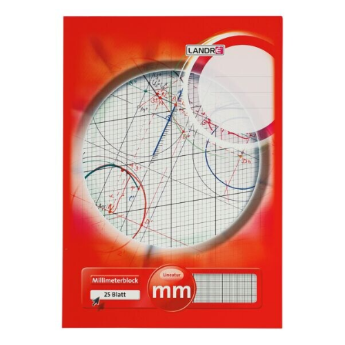 Papier millimétré A4 25 feuilles
