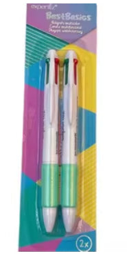 Stylos à bille 4 couleurs