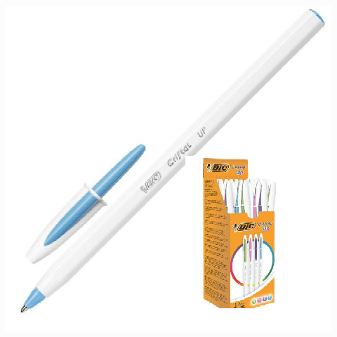 Stylo-bille cristal up fun Bleu ciel