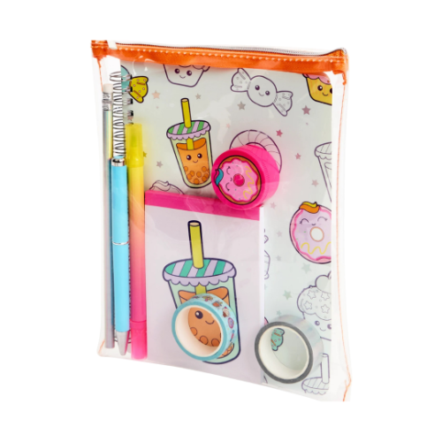 Pochette avec fournitures de bureau Candy