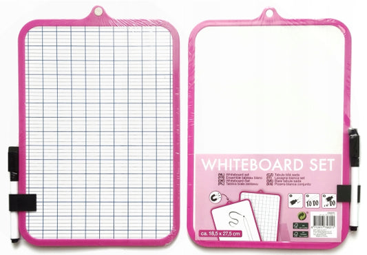 Set tableau blanc rose