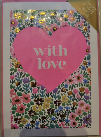 Carte de vœux with love for you