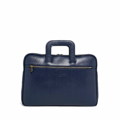 Porte document en cuir Colin navy
