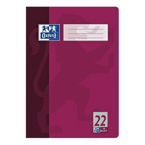 Cahier A4 à carreaux Rouge Bordeaux