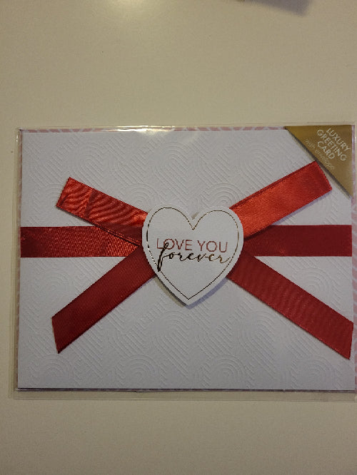 Carte de voeux Love you Blanc