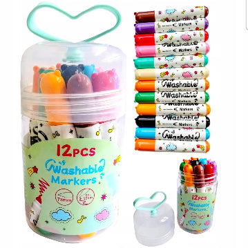 12 mini marqueur lavable