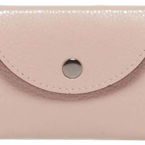 Porte-cartes Alina cuir Nude Fushia