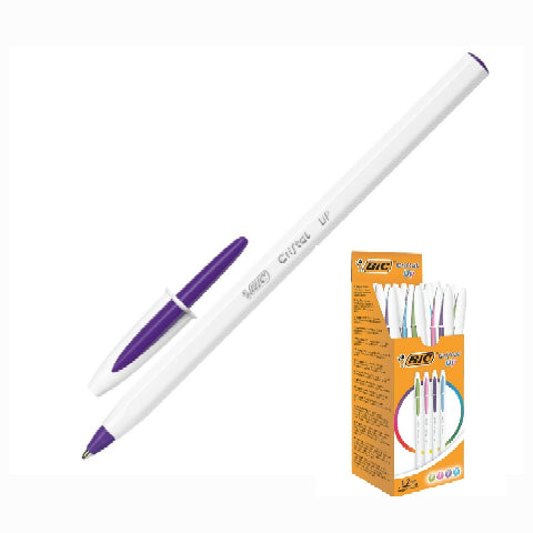 Stylo-bille cristal up fun Mauve
